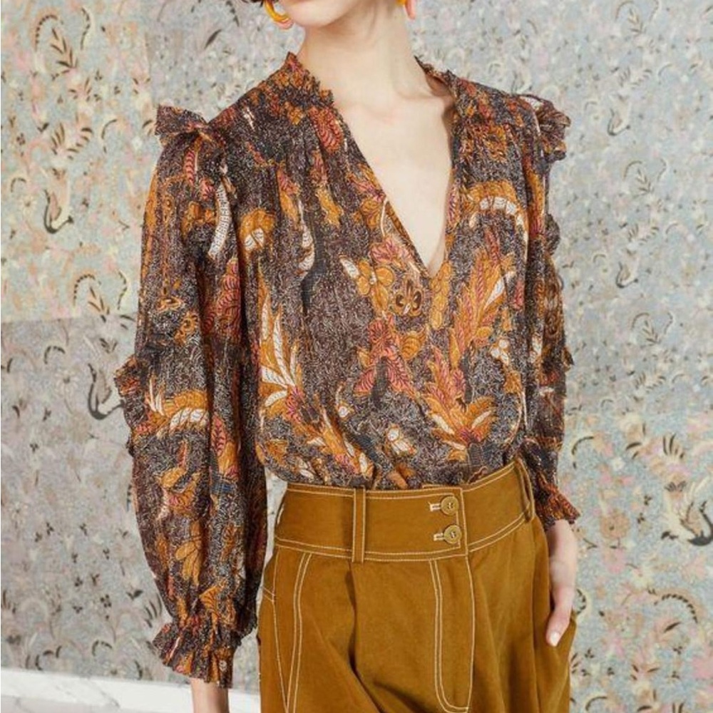 Ulla Johnson Multicolor Floral Blouse